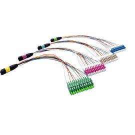 12 Fasern lockern heraus Kabel MTP MPO OM3/OM4 für Verbindungs-Kassetten auf