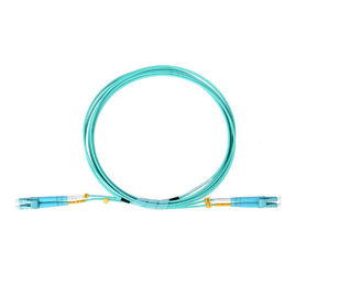 5M 2.0mm Duplex-LC Aqua-Kabel-50/125 Verbindungskabel in mehreren Betriebsarten aus optischen Fasern