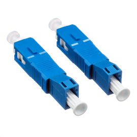 Sc-Faser-Optikverbindungsstück-Adapter-niedrige Einfügung mit blauer Plastikwohnung