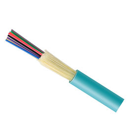 VERTEILUNGS-Kabel der Faser-Optik-12 Kern-Glasfaser-FTTH Innendes aqua-OM3 in mehreren Betriebsarten