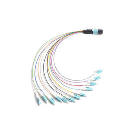 12 F MTP - Optik-MTP MPO Ausbruch LC-Faser-0,9 Millimeter Kabel für MPO-Kassetten-Modulkasten