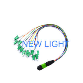 Kabel PVC-/LSZH-Material-MPO MTP, kundenspezifisches Längen-Faser-Optikverbindungskabel
