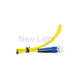 Faser-Verbindungskabel Lc FTTH FTTB zu Lc, Uniboot-Duplex-Einmodenfaser-Optikflecken-Kabel
