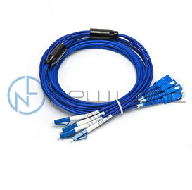 4 Niederlassung Fasern LC-Sc 2,0 0,5 Meter-Faser-Optikflecken-Kabel