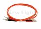 Orange LC FC 9/125 Monomode- Duplexlichtwellenleiter mit UPC-Polnisch-Verbindungsstück