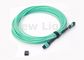 Grünes MPO-LWL - Kabel-Kern OM3 8 in mehreren Betriebsarten 10 Meter für QSFP/Transceiver