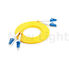 LC - LC-Monomode- 9/125 gelbe PVC-Lichtwellenleiter-Doppelt-Faser 2,0/3,0 Millimeter