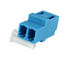 Blauer LC-Faser-Adapter-allgemeine Art Monomode--Duplex-Plastik