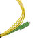 Glasfaser-Verbindungskabel Sc APC des Monomode--Simplexbetrieb-2.0mm Grün-Verbindungsstück
