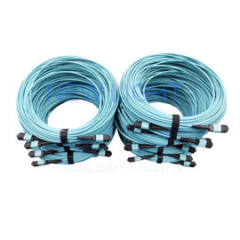 Mpo-Faser-Verbindungsstück Mtp-Flecken-Kabel mit Kabel-Faser-Verbindungsstück-Art Mpo 24