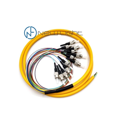 Einmodenfaser-optisches Kabel 1m LSZH 0.9mm FC UPC/Strang APC 12
