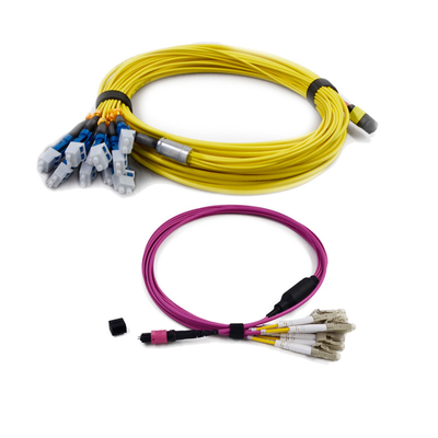 kaufen 3.0mm G657A1 MPO MTP niedrige Einfügungsdämpfung Faser-Optikverbindungskabel PVCs/LSZH online manufacture