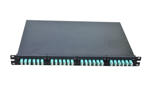 kaufen 24/48-Port Metall-Glasfaser-Patchpanel mit SC/LC/FC-Anschlüssen für Glasfaserverteilung im Rechenzentrum online manufacture