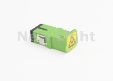 kaufen Grüne Farbe-FTTH Sc-Faser-Optikadapter mit der eingehängten Schutzabdeckung ROSH genehmigt online manufacture