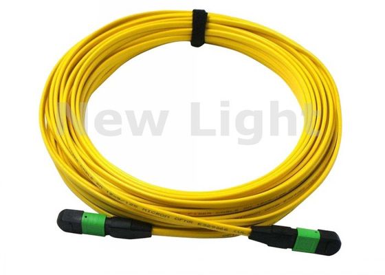 kaufen Gelb MPO MTP Kabel APC < 0,3 dB 3 Meter 12 Kern / 24 Kern MPO Patchcord online manufacture