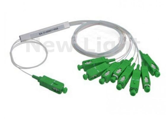 kaufen SAPC MINI Single Mode 1x8 PLC Splitter mit SC APC-Stecker für FTTH-Anwendungen online manufacture