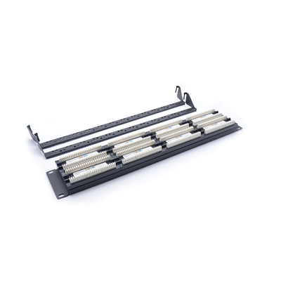 kaufen 1U Metall RJ45 Patch Panel für auf einem Rack montierbare Cat5e/Cat6/Cat6a/Cat7 Ethernet-Verbindungen online manufacture