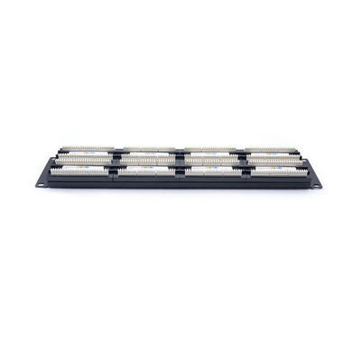 kaufen 1HE 2HE Schwarzes Metall RJ45 Patchpanel mit Krone IDC-Abschluss für Ethernet-Kabelmanagement online manufacture