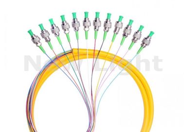 kaufen Simplexkern Fanout-Faser-Optikzopf der Einmodenfaser-Optikstarthilfekabel-FC UPC 12 online manufacture