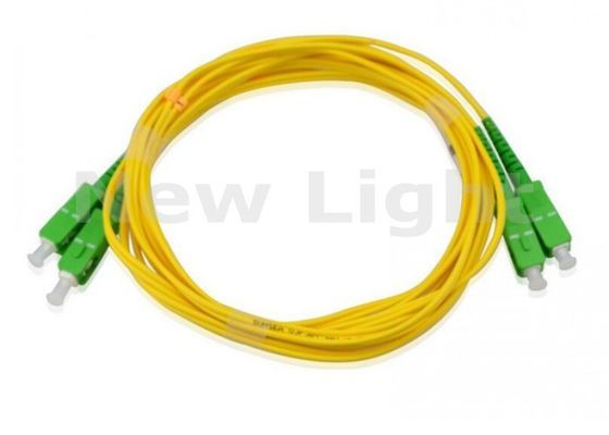 kaufen FTTH SC APC Patchkabel 2,0 mm Durchmesser Singlemode Duplex Glasfaserkabel 3 Meter Länge online manufacture