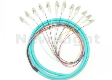 kaufen Grünes Faser-Verbindungskabel LC OM3, Kern-Multimodefaser-optisches Kabel 1.5M Längen-12 online manufacture
