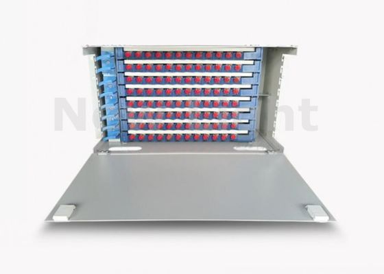 kaufen 19 Zoll 96 Port Fiber Optic Patch Panel Rack Montage ODF Optische Faserverteilung Rahmen für FTTX FTTH online manufacture