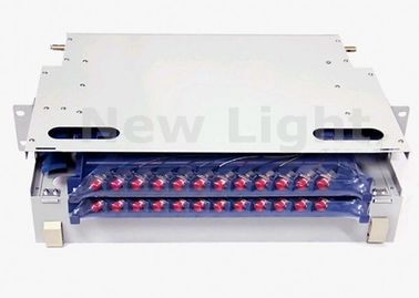 kaufen Weißer optischer Verteiler ODF, 19 des Zoll-ODF Hafen Faser-Optikder schalttafel-24 online manufacture