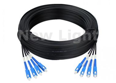 kaufen Singlemode Duplex des 4 Kern-Einmodenfaser-optischen Kabels, 100M G657A Sc-Lichtwellenleiter online manufacture