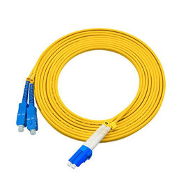 kaufen 3 Meter LC zur Sc-Einmodenfaser-Pullover-gelbe Jacken-einfachen Installation online manufacture