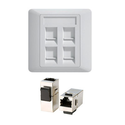 kaufen CAT7 Keystone Socket 10 Gbps mit UL 94V-0 Brandbewertung und schlankem Profil für Rechenzentren online manufacture