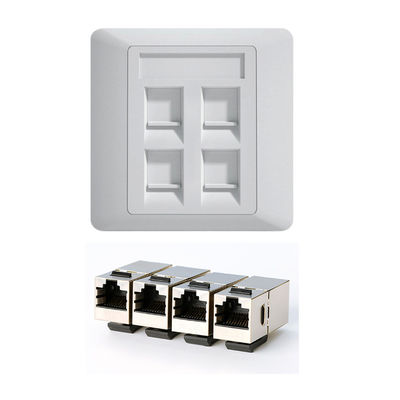 kaufen CAT6 RJ45-Buchse mit 90W Power Delivery, IEEE 802.3bt Typ 4 konform und 86 * 86 mm Größe für Smart Buildings online manufacture