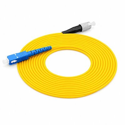 kaufen Niedriger Einsetzverlust ≤0,15 dB Biegeunempfindliches Glasfaserpatchkabel G657A1 mit mehreren Verbindungsarten online manufacture