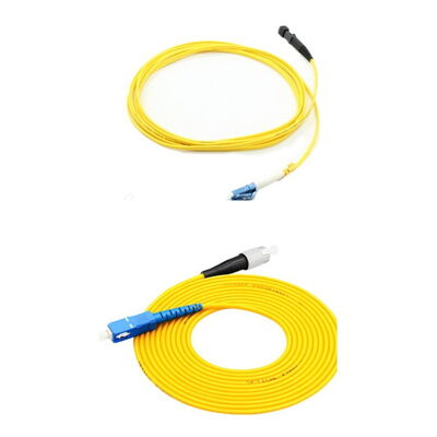 kaufen 0.9mm schlank bis 3,0mm robust Single Mode Glasfaser Patch Cord mit SC LC FC ST-Anschlüssen für Rechenzentrum und Außenbereich online manufacture
