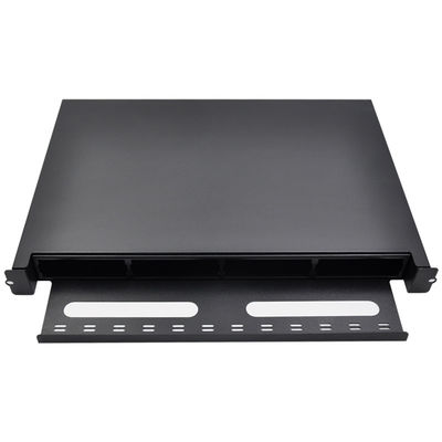 kaufen 1U 19 Zoll Rack Mount Glasfaserverteilungskiste mit 96-Kern-LC-Faser-Zählung und kaltgewalztes Stahl 1,2T Material online manufacture