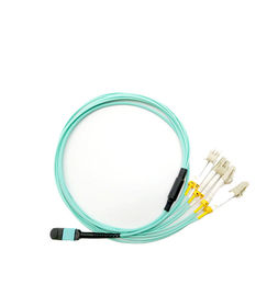 kaufen 12 Faser optisches Mpo des Kern-MPO MTP des Kabel-OM3 zu Lc-Ausbruch-Schnur CER-ISO bescheinigt online manufacture