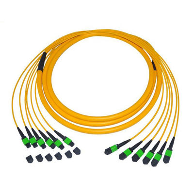 kaufen Einzelmodus 9/125 12-Faser-Stamm-MPO-MTP-Kabel mit PVC-Material für die Hochgeschwindigkeitsdatenübertragung online manufacture