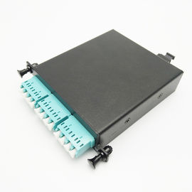 kaufen Des Aluminium-MTP MPO Material Kassetten-des Modul-LSZH mit Adapter Aqua LC 4C in mehreren Betriebsarten online manufacture