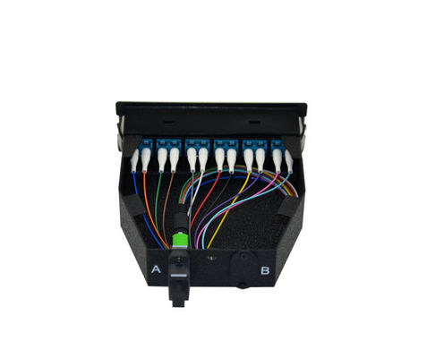 kaufen 12-Faser LC-Adapter Single Mode MPO-Kassettenmodul mit Aluminiumkassette für hochdichte Konnektivität online manufacture