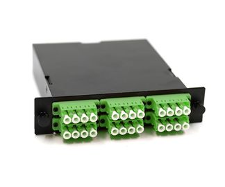 kaufen 24 Modul-Grün LC-Adapter OM5 PC Polnisch-Verbindungskabel der Faser-0.9mm des Kabel-MTP Casstte online manufacture