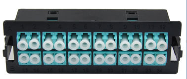 kaufen Schwarzer Hafen der LC-Einsatz-Duplex-Faser-Optikschalttafel-24 für 1U Verteilerkasten online manufacture
