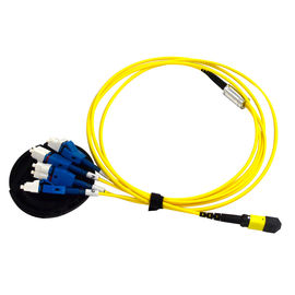kaufen MTP zu Kabelstamm-Kabel Uniboot 4 X LC Duplex-MPO MTP/G652D springendem Kabel PVCs online manufacture
