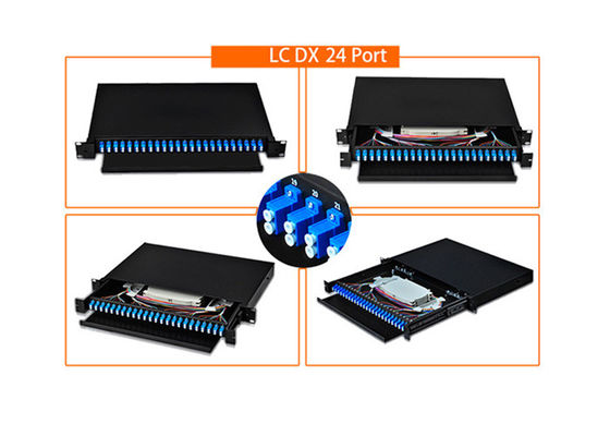 kaufen 19 Zoll 24 LC Port Glasfaser Patchpanel mit Kaltplatten-Spritzguss für Rechenzentren online manufacture