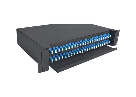 kaufen 19 Zoll 24 Port Rack Mount Fiber Optic Patch Panel für Rechenzentren und vorgefertigte Installationen online manufacture