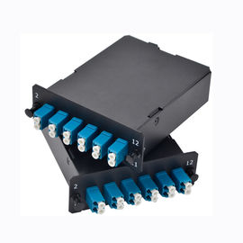 kaufen 2x MPO-12 zu Duplex 12x LC, schreiben A, 24 FHD MPO Kassette der Faser-OM3 in mehreren Betriebsarten online manufacture