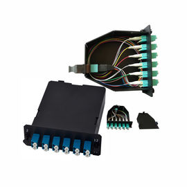 kaufen Einfügung Mpo Mtp der Faser-OS2 24 dämpfungsärmes Verbindungsstück und LC-Duplex-Adapter-Faser-Kassette online manufacture