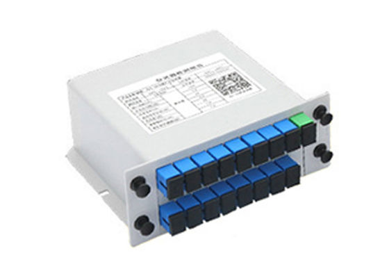 kaufen 1x16 Split Ratio PLC Optical Splitter mit SC-Anschluss und niedrigem Einsetzverlust für Glasfasernetzwerke online manufacture