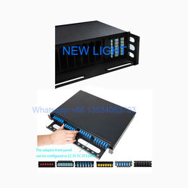 kaufen Schwarz-Faser-Optikschalttafel-Standardgröße LC 1U 2U 3U/Sc-/St.-/FC-Hafen online manufacture
