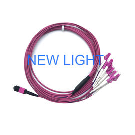 kaufen Fiberoptisches Kabel des Optikstecker-MPO MTP des Kabel-Om3 in mehreren Betriebsarten für Mpo-Faser-Kassette online manufacture