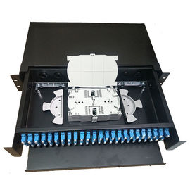 kaufen 2U 48/96F Faser-Optikschalttafel-Gestell-Berg-Data Center-Kabel-Management Sc Lc 19 ziehend online manufacture