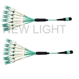 kaufen Weibliches OM3 12 Ausbruch-Kabel-einzelne Hülle LSZH der Faser-3.0mm MPO online manufacture
